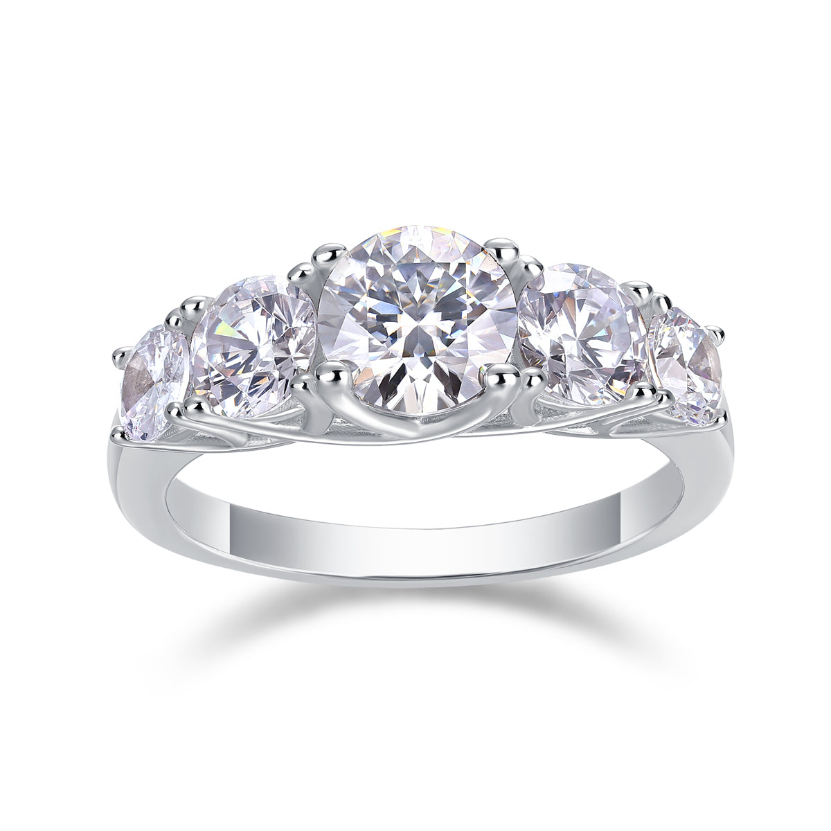 925 Silver Moissanite Ring • Brilliant Luxury Design