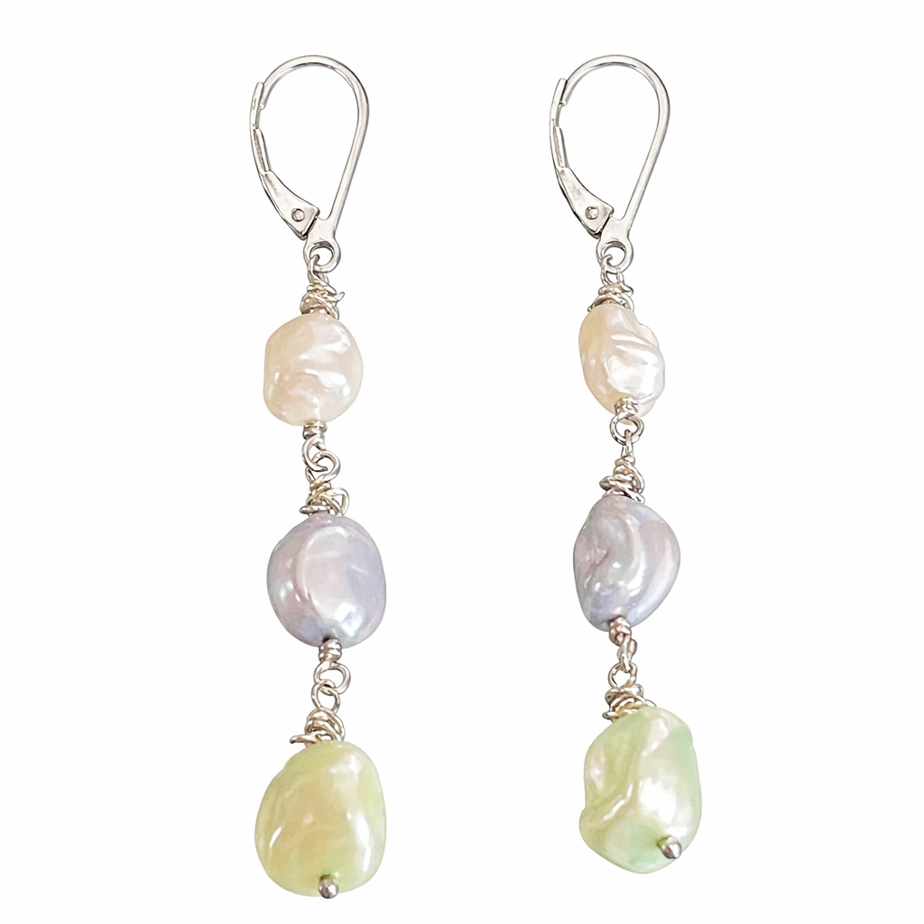 925 Sterling Silver Freshwater Cultured Pearl Earrings