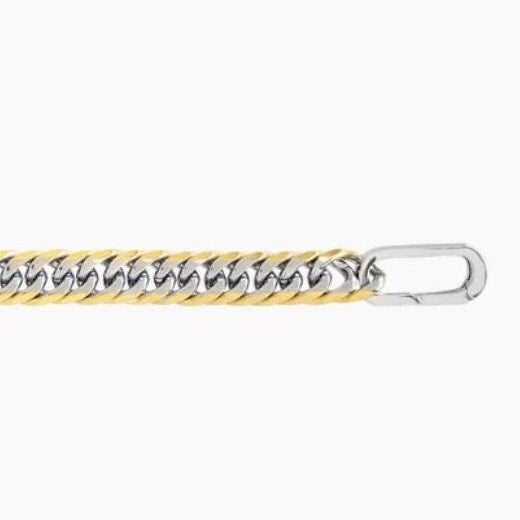 Just Click Silver Chain Necklace – Mixed Silver & Gold | Stainless Steel